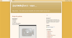 Desktop Screenshot of gourmandisezvous.blogspot.com