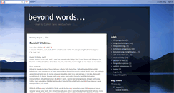 Desktop Screenshot of mashbeyondwords.blogspot.com