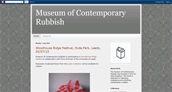 Desktop Screenshot of museumofcontemporaryrubbish.blogspot.com