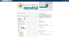 Desktop Screenshot of ecotiendaneovital.blogspot.com