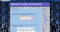 Desktop Screenshot of cambiandoalmundocontecnologia.blogspot.com