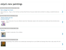 Tablet Screenshot of eslyesnewpaintings.blogspot.com