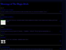 Tablet Screenshot of museingsofthemagicbrick.blogspot.com