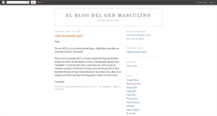 Desktop Screenshot of elblogdelgenmasculino.blogspot.com