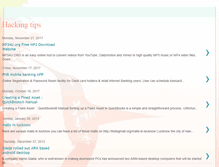 Tablet Screenshot of hackingtipsfordummies.blogspot.com