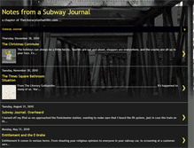 Tablet Screenshot of notesfromasubwayjournal.blogspot.com