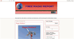 Desktop Screenshot of freeradioreport.blogspot.com