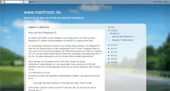 Desktop Screenshot of machnetz.blogspot.com