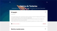 Desktop Screenshot of fabricadetonterias.blogspot.com