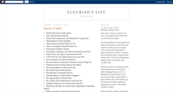 Desktop Screenshot of flourishslist.blogspot.com