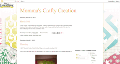 Desktop Screenshot of mommascraftycreation.blogspot.com