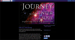 Desktop Screenshot of journeytothecenterofthesoul.blogspot.com