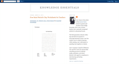 Desktop Screenshot of knowledgeessentials.blogspot.com