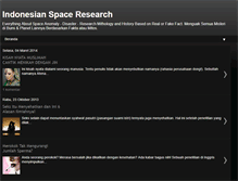 Tablet Screenshot of indonesianspaceresearch.blogspot.com