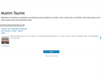 Tablet Screenshot of muslimtourist.blogspot.com