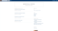 Desktop Screenshot of medicalnews.blogspot.com