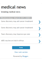Mobile Screenshot of medicalnews.blogspot.com