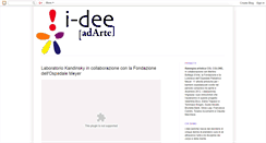 Desktop Screenshot of ideeadarte.blogspot.com