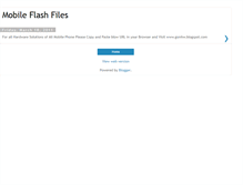 Tablet Screenshot of flashfile4u.blogspot.com