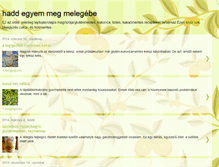 Tablet Screenshot of haddegyemmeg.blogspot.com