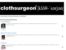 Tablet Screenshot of clothsurgeon.blogspot.com