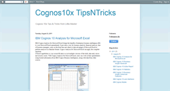 Desktop Screenshot of cognos10x.blogspot.com