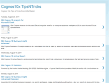 Tablet Screenshot of cognos10x.blogspot.com