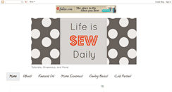 Desktop Screenshot of lifeissewdaily.blogspot.com