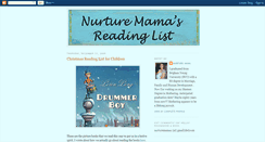 Desktop Screenshot of nurturemamasreadinglist.blogspot.com