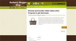 Desktop Screenshot of burberrybagsshoes.blogspot.com