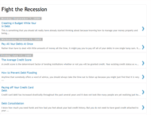 Tablet Screenshot of fighttherecession.blogspot.com