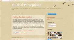 Desktop Screenshot of musicalperceptions.blogspot.com