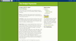 Desktop Screenshot of budgetveggie.blogspot.com