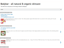 Tablet Screenshot of bodybarskincare.blogspot.com