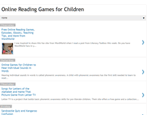 Tablet Screenshot of onlinereadinggames.blogspot.com