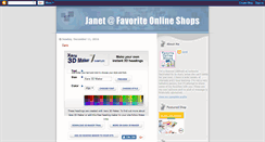 Desktop Screenshot of janet-favorite-online-shops.blogspot.com