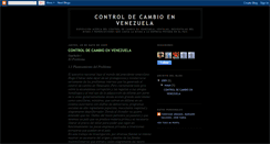 Desktop Screenshot of controldecambio2009.blogspot.com