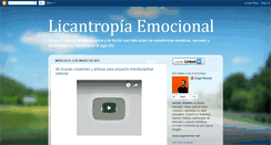 Desktop Screenshot of licantropiaemocional.blogspot.com