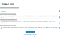 Tablet Screenshot of madam-mim.blogspot.com