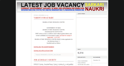Desktop Screenshot of latestjob-vacancy.blogspot.com