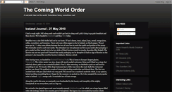 Desktop Screenshot of comingworldorder.blogspot.com