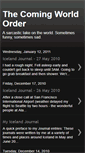 Mobile Screenshot of comingworldorder.blogspot.com