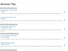 Tablet Screenshot of declutter-tips.blogspot.com