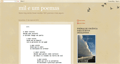 Desktop Screenshot of mileumpoemas.blogspot.com