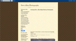Desktop Screenshot of daveallenphotography.blogspot.com