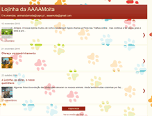 Tablet Screenshot of lojinha-animaisdamoita.blogspot.com