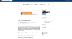 Desktop Screenshot of emerging-professionals.blogspot.com