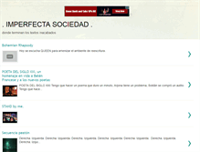 Tablet Screenshot of imperfectasociedad.blogspot.com