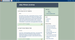 Desktop Screenshot of abbywintersarchives.blogspot.com