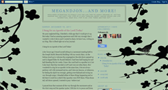 Desktop Screenshot of megandjonandmore.blogspot.com